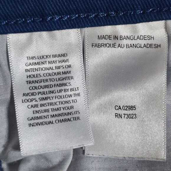 Lucky Brand jeans men's size 31/32 muted pastel blue slim straight leg - Picture 9 of 15